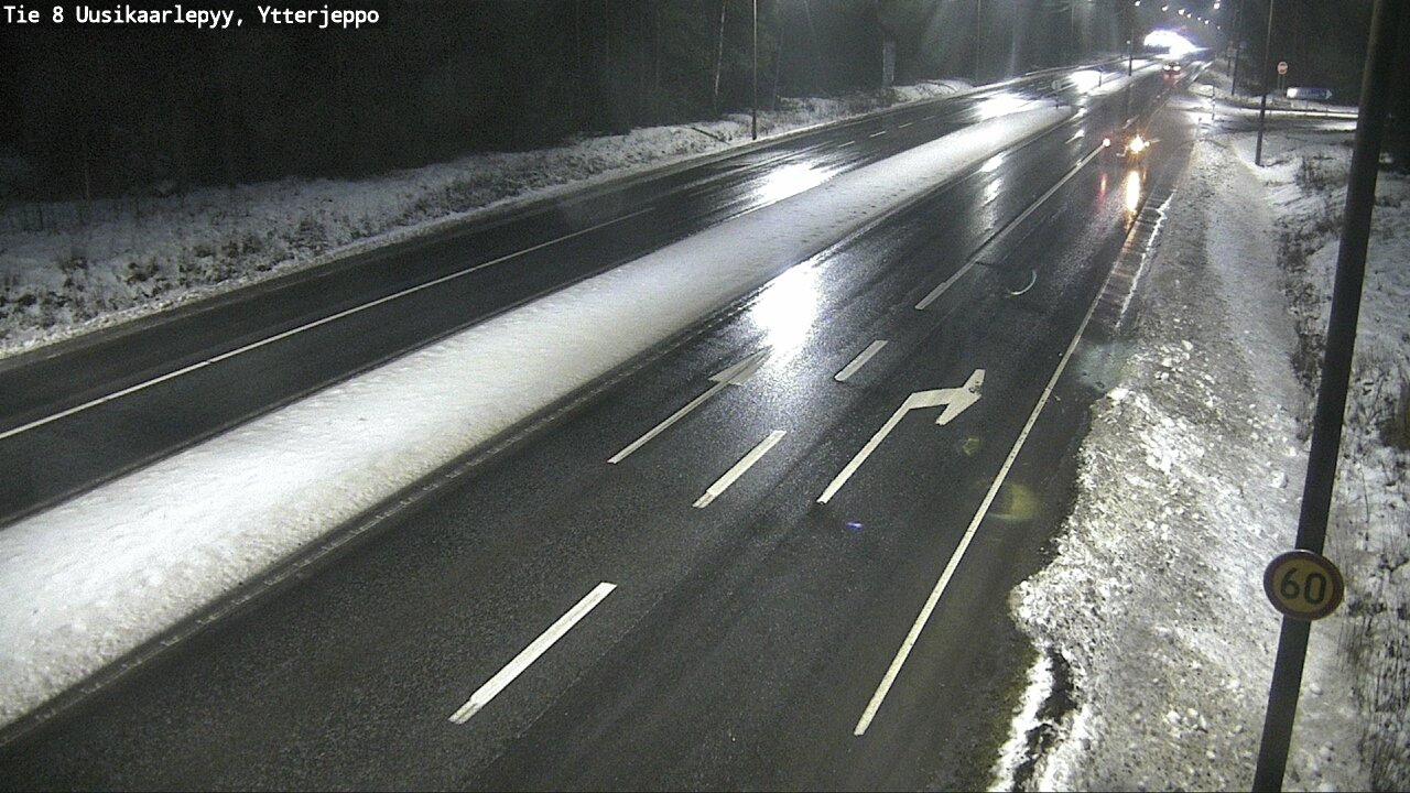 Weather Camera Image Väg 8 Nykarleby, Ytterjeppo, Uusikaarlepyy, Pohjanmaa