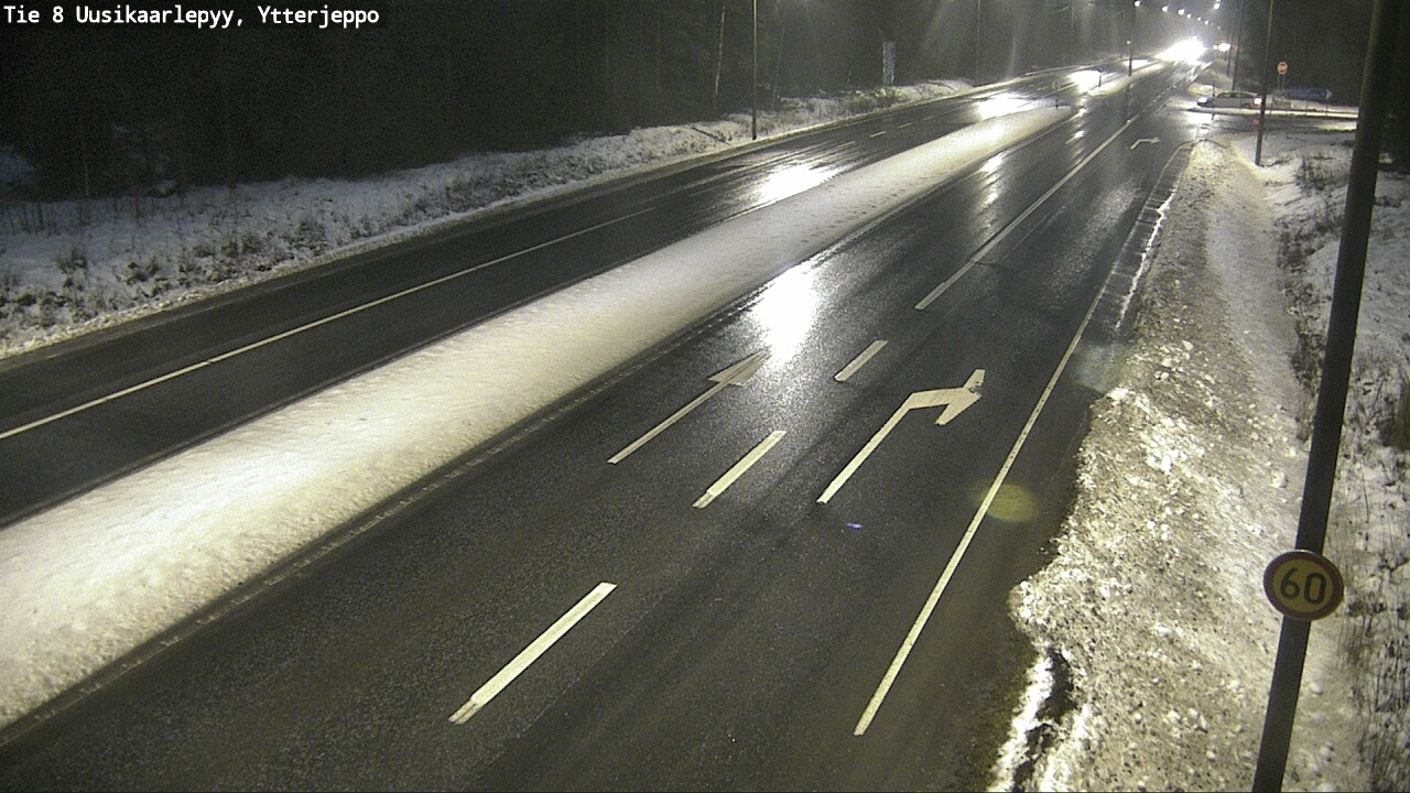 Weather Camera Image Väg 8 Nykarleby, Ytterjeppo, Uusikaarlepyy, Pohjanmaa