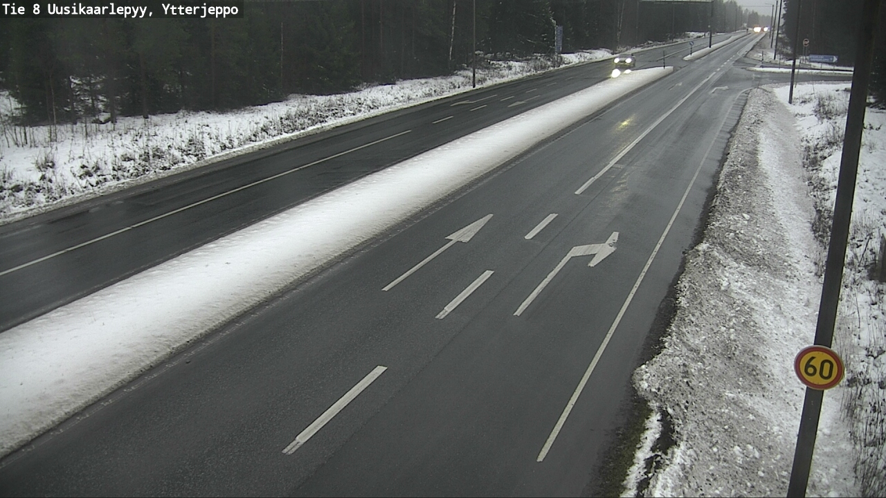 Weather Camera Image Väg 8 Nykarleby, Ytterjeppo, Uusikaarlepyy, Pohjanmaa