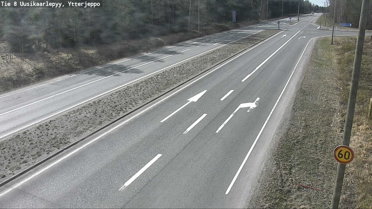 Weather Camera Image Väg 8 Nykarleby, Ytterjeppo, Uusikaarlepyy, Pohjanmaa