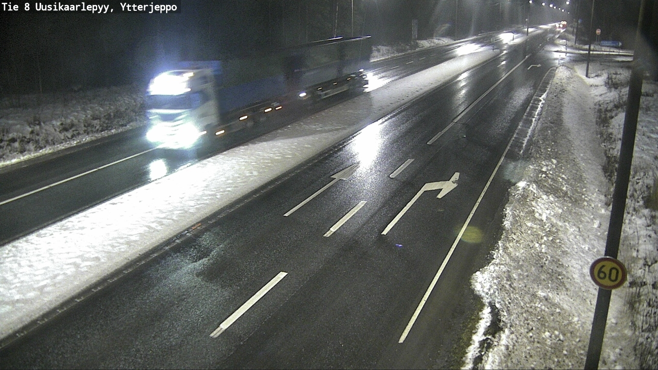 Weather Camera Image Väg 8 Nykarleby, Ytterjeppo, Uusikaarlepyy, Pohjanmaa
