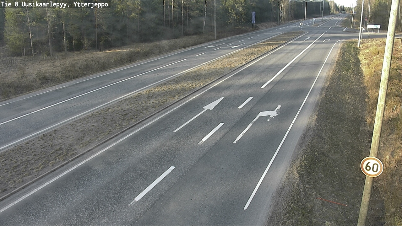 Weather Camera Image Väg 8 Nykarleby, Ytterjeppo, Uusikaarlepyy, Pohjanmaa