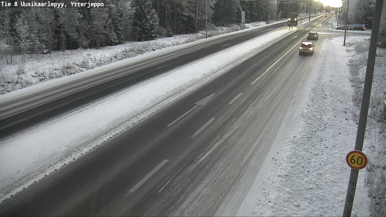 Weather Camera Image Väg 8 Nykarleby, Ytterjeppo, Uusikaarlepyy, Pohjanmaa