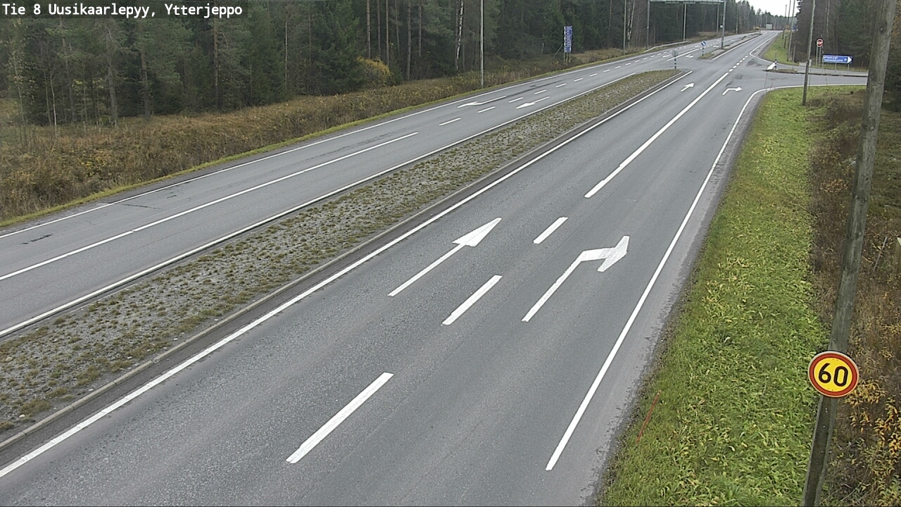 Kelikamerat Kuva Tie 8 Uusikaarlepyy, Ytterjeppo, Uusikaarlepyy, Pohjanmaa