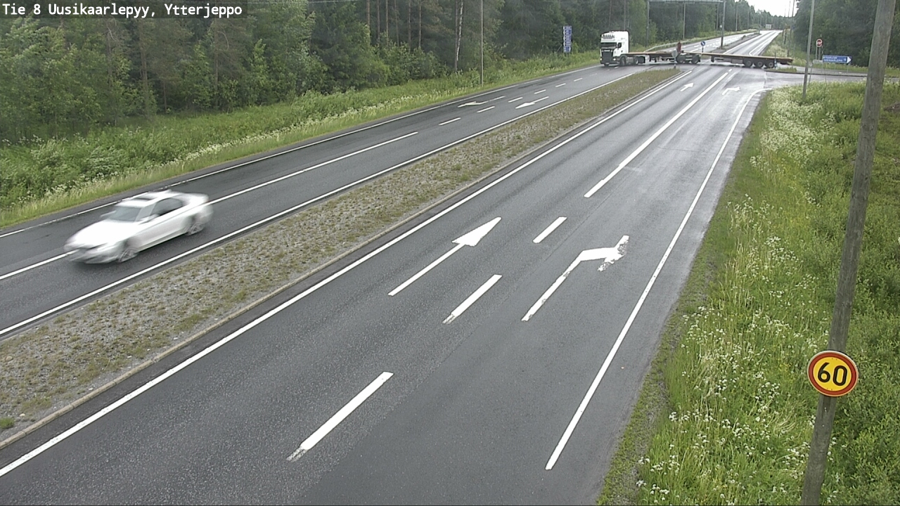 Weather Camera Image Väg 8 Nykarleby, Ytterjeppo, Uusikaarlepyy, Pohjanmaa