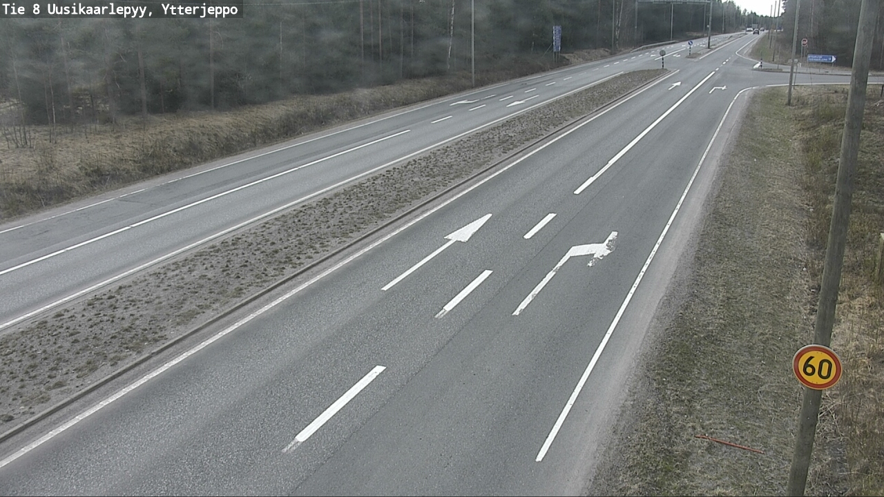 Weather Camera Image Väg 8 Nykarleby, Ytterjeppo, Uusikaarlepyy, Pohjanmaa