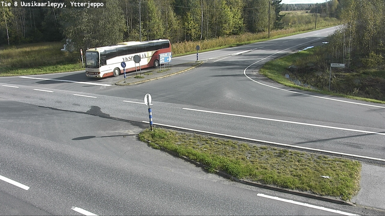 Weather Camera Image Road 8 Uusikaarlepyy, Ytterjeppo, Uusikaarlepyy, Pohjanmaa