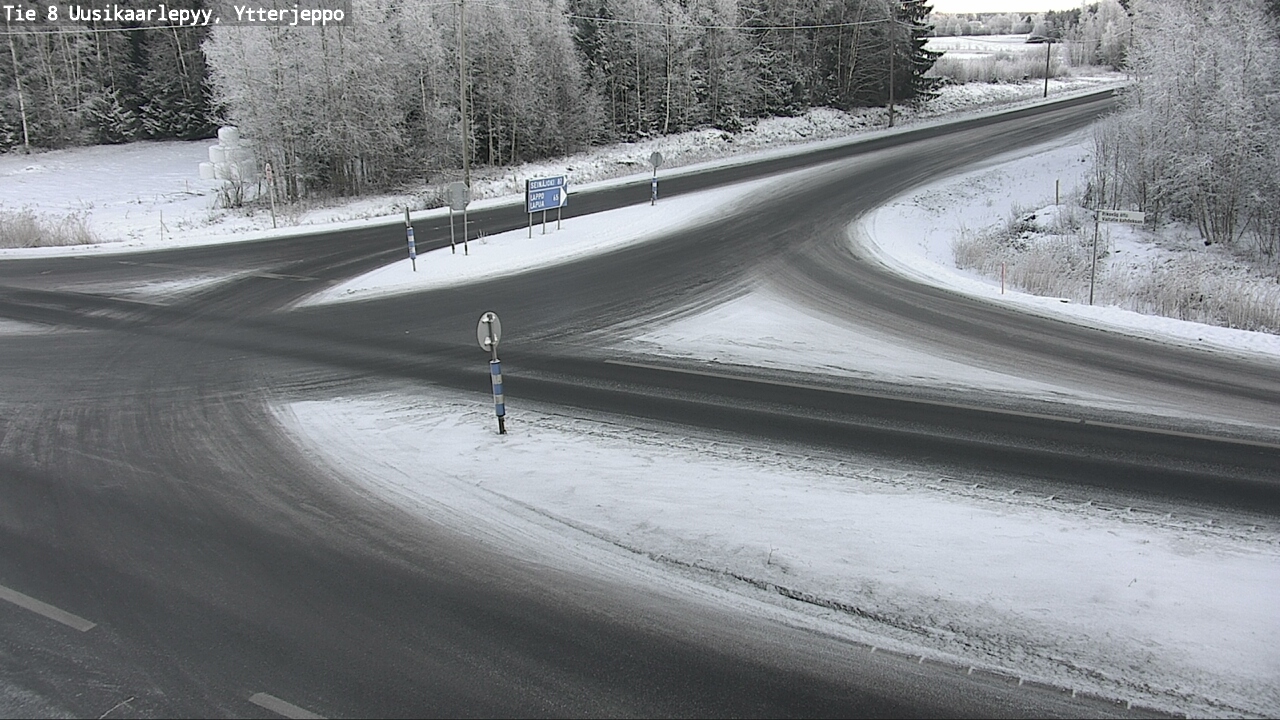 Weather Camera Image Väg 8 Nykarleby, Ytterjeppo, Uusikaarlepyy, Pohjanmaa