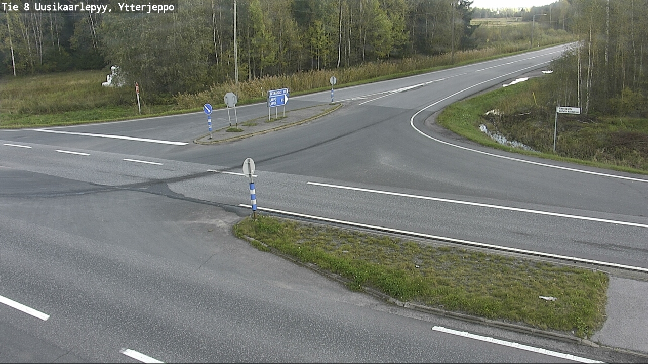 Weather Camera Image Road 8 Uusikaarlepyy, Ytterjeppo, Uusikaarlepyy, Pohjanmaa