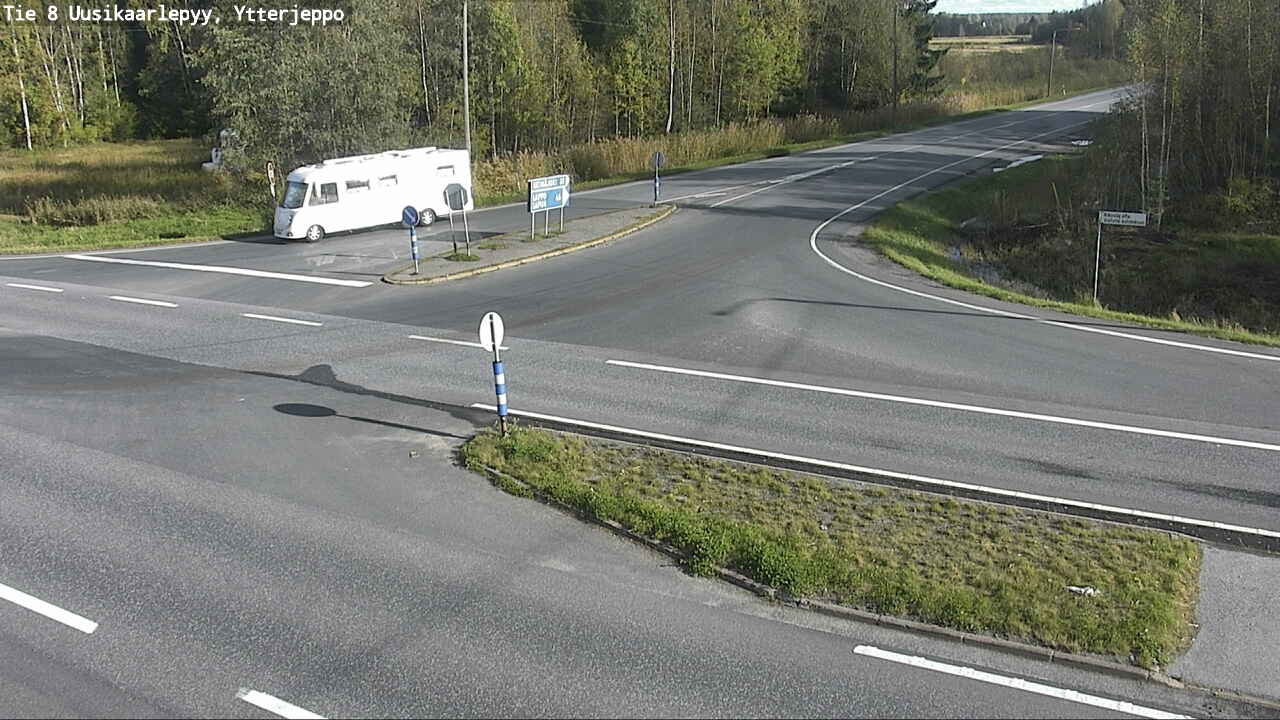 Weather Camera Image Road 8 Uusikaarlepyy, Ytterjeppo, Uusikaarlepyy, Pohjanmaa