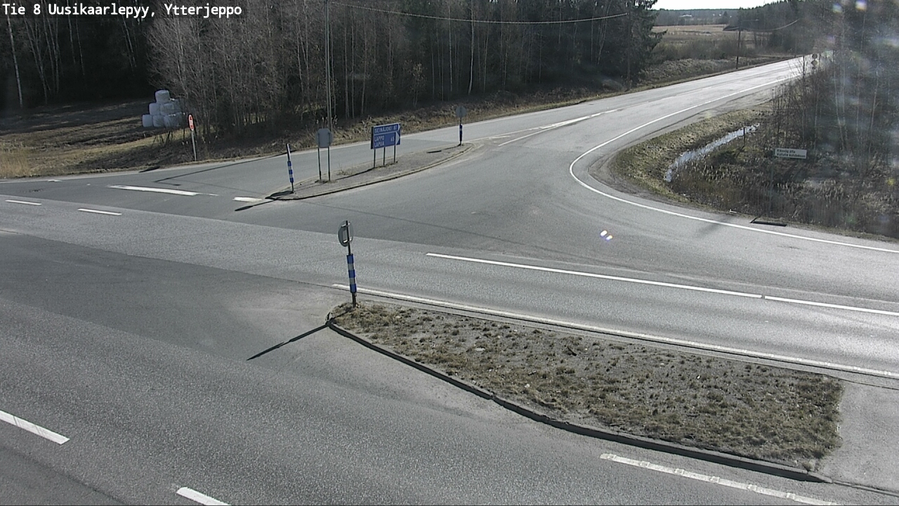 Weather Camera Image Väg 8 Nykarleby, Ytterjeppo, Uusikaarlepyy, Pohjanmaa