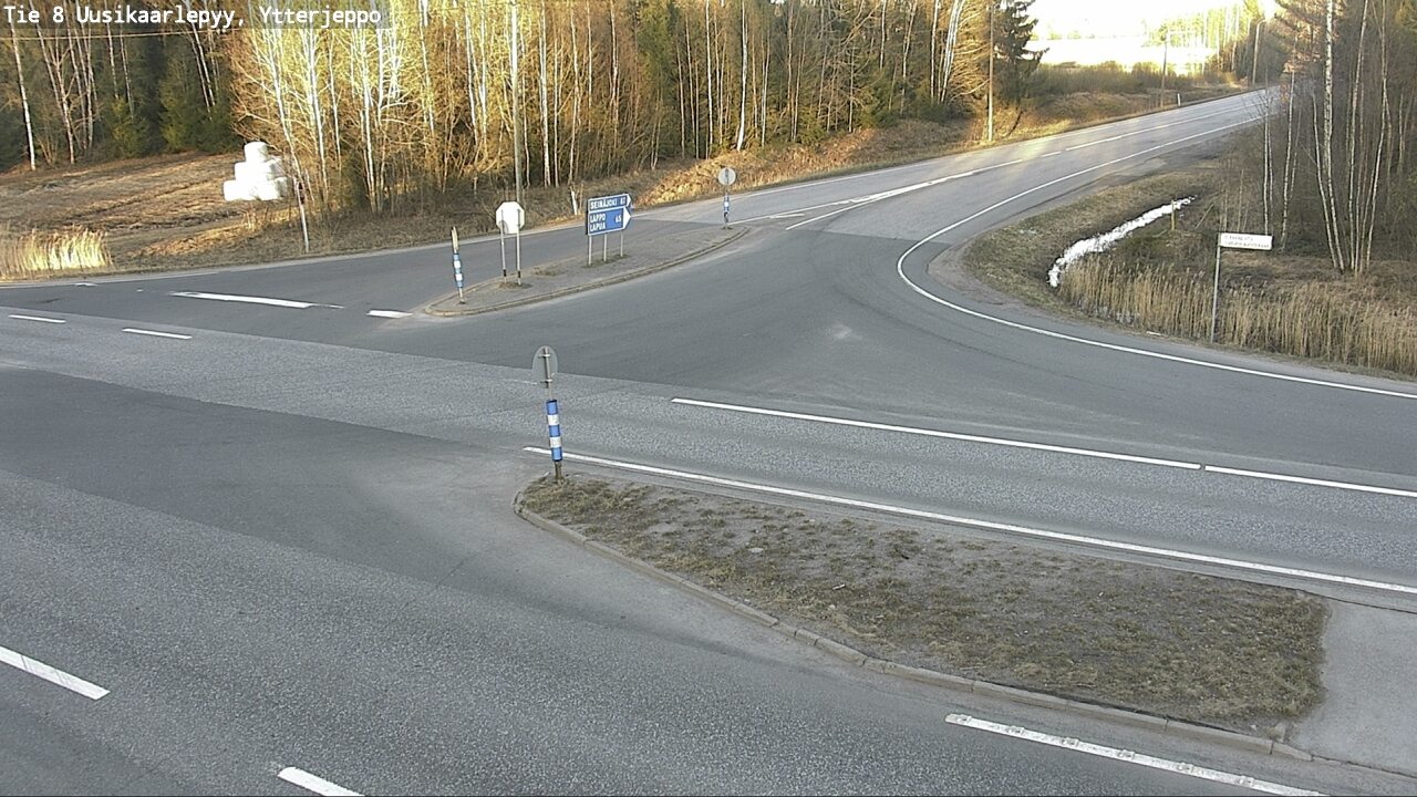 Weather Camera Image Väg 8 Nykarleby, Ytterjeppo, Uusikaarlepyy, Pohjanmaa