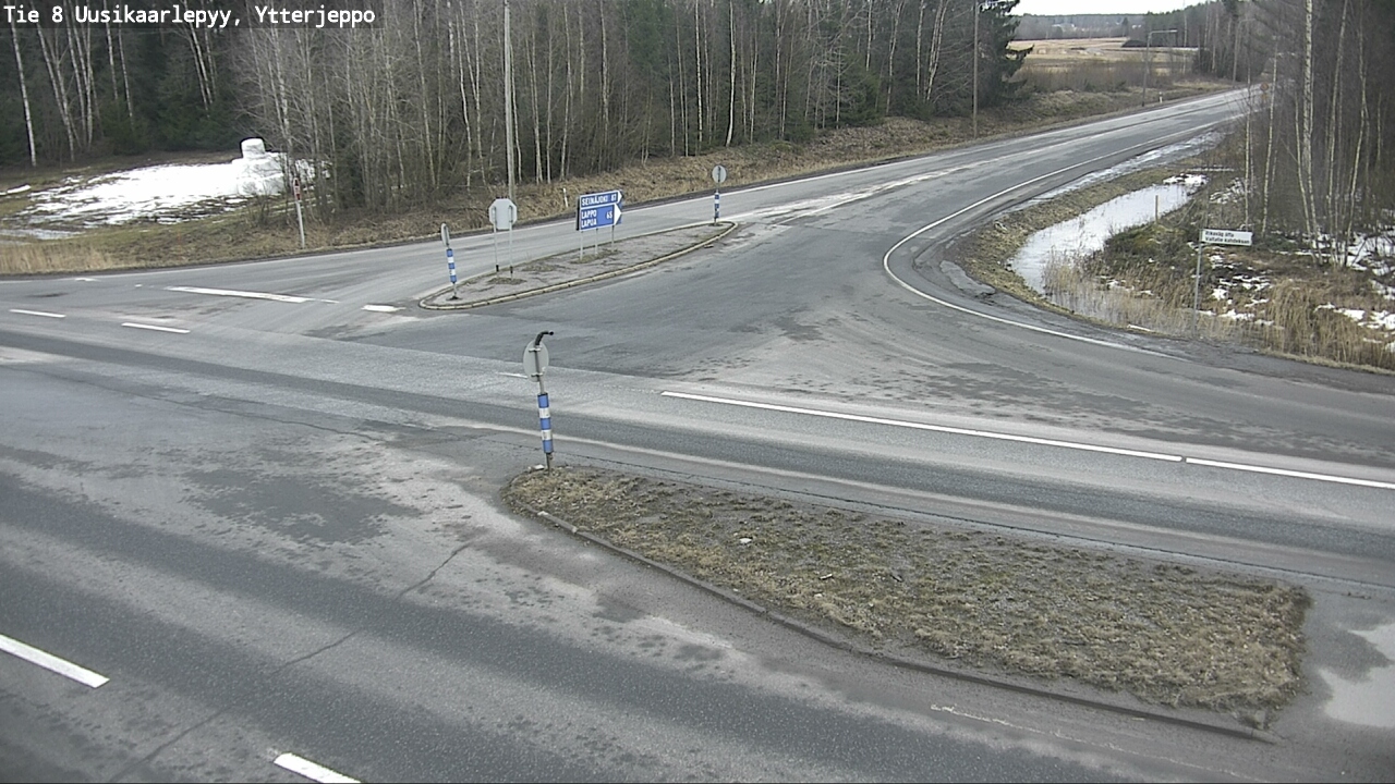 Weather Camera Image Väg 8 Nykarleby, Ytterjeppo, Uusikaarlepyy, Pohjanmaa