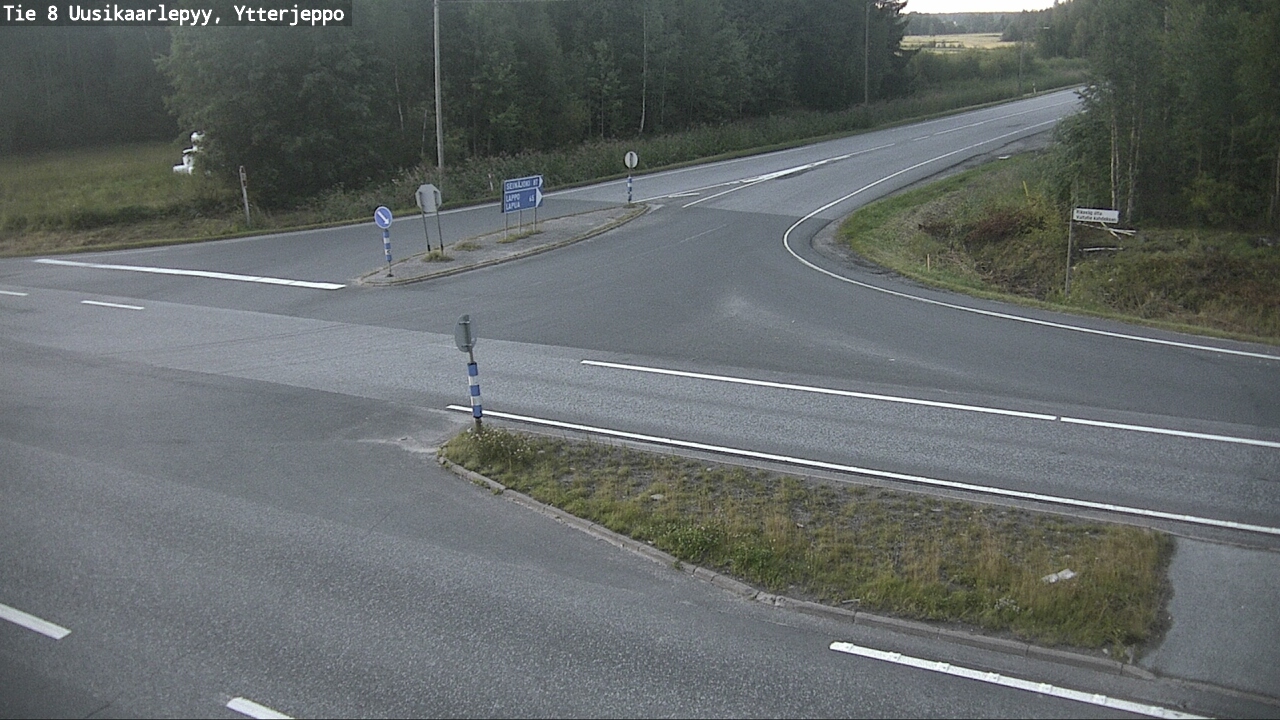 Weather Camera Image Road 8 Uusikaarlepyy, Ytterjeppo, Uusikaarlepyy, Pohjanmaa