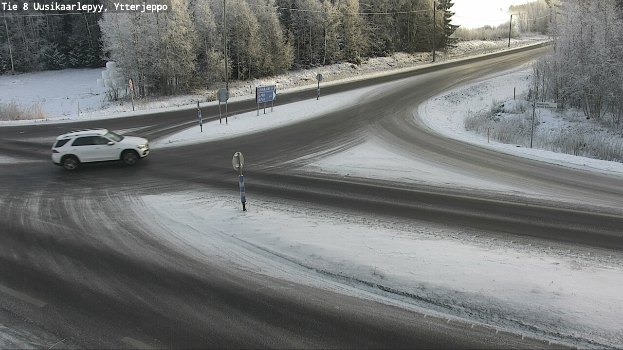 Weather Camera Image Väg 8 Nykarleby, Ytterjeppo, Uusikaarlepyy, Pohjanmaa