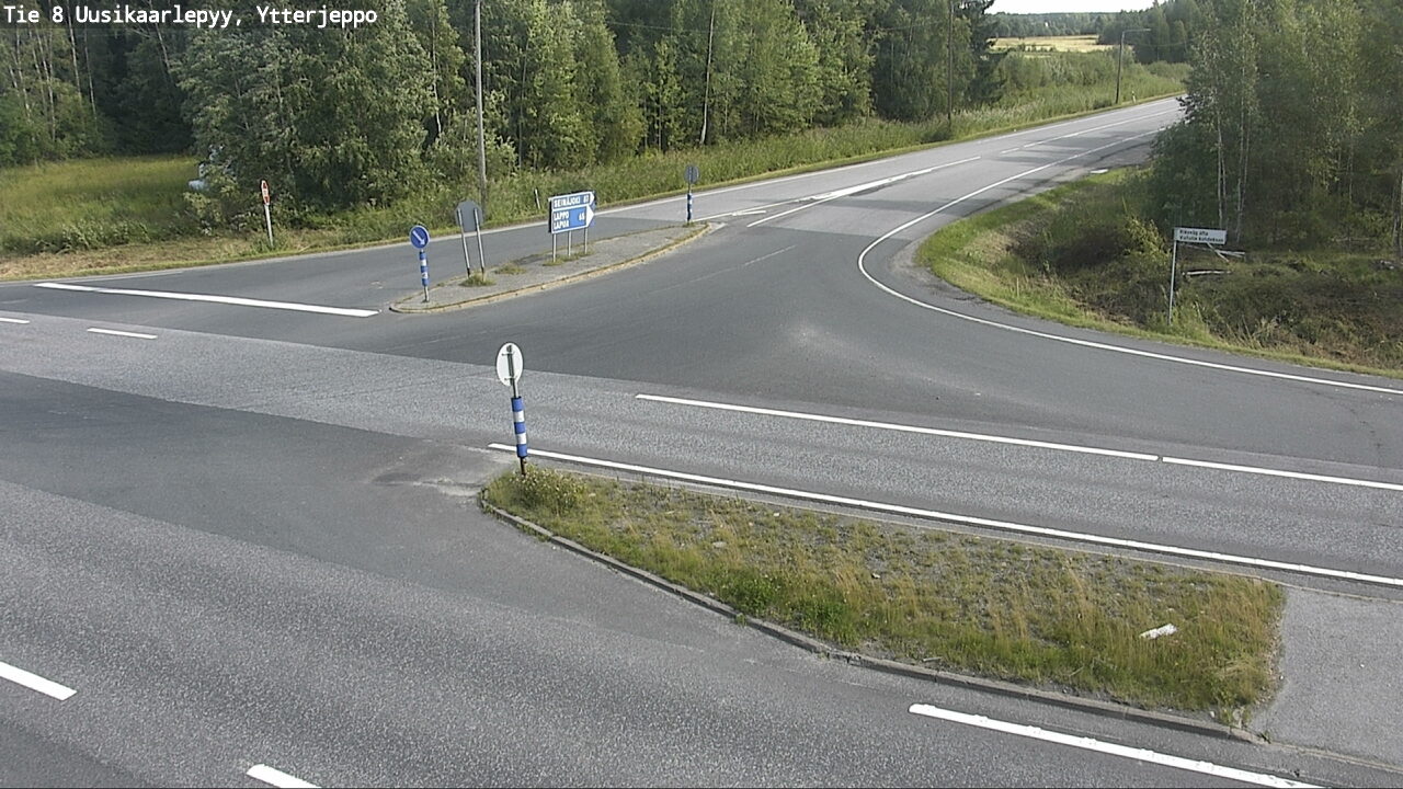 Kelikamerat Kuva Tie 8 Uusikaarlepyy, Ytterjeppo, Uusikaarlepyy, Pohjanmaa