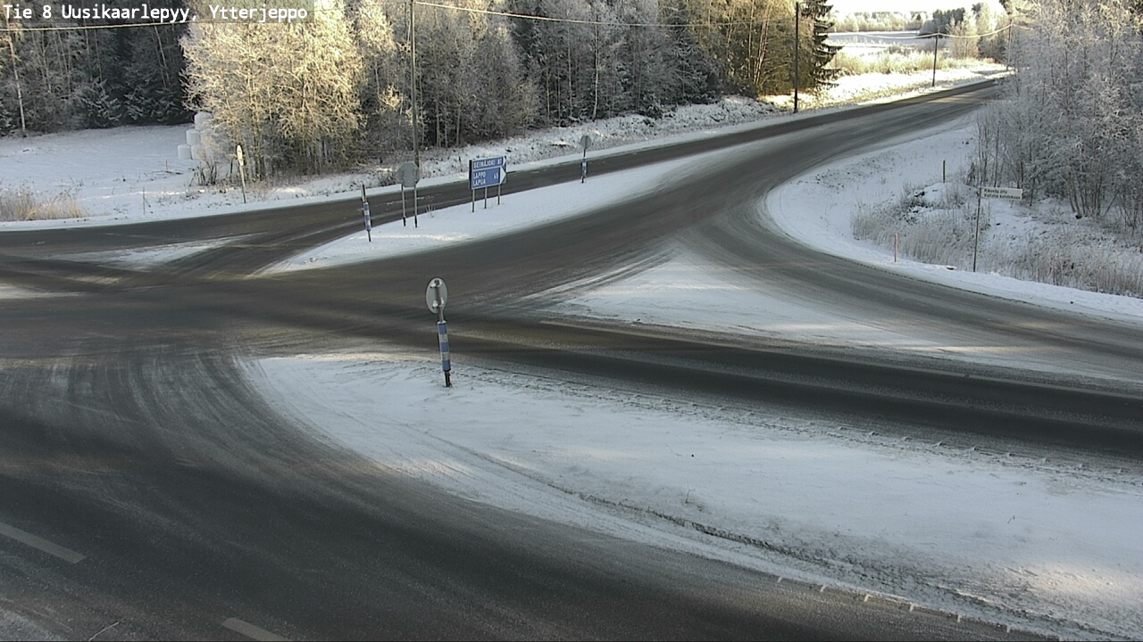 Weather Camera Image Väg 8 Nykarleby, Ytterjeppo, Uusikaarlepyy, Pohjanmaa