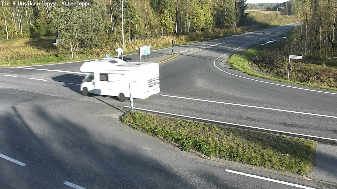 Weather Camera Image Road 8 Uusikaarlepyy, Ytterjeppo, Uusikaarlepyy, Pohjanmaa