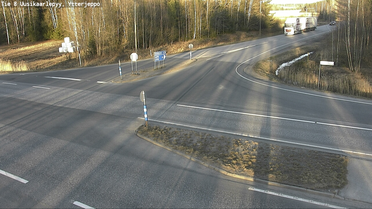 Weather Camera Image Väg 8 Nykarleby, Ytterjeppo, Uusikaarlepyy, Pohjanmaa