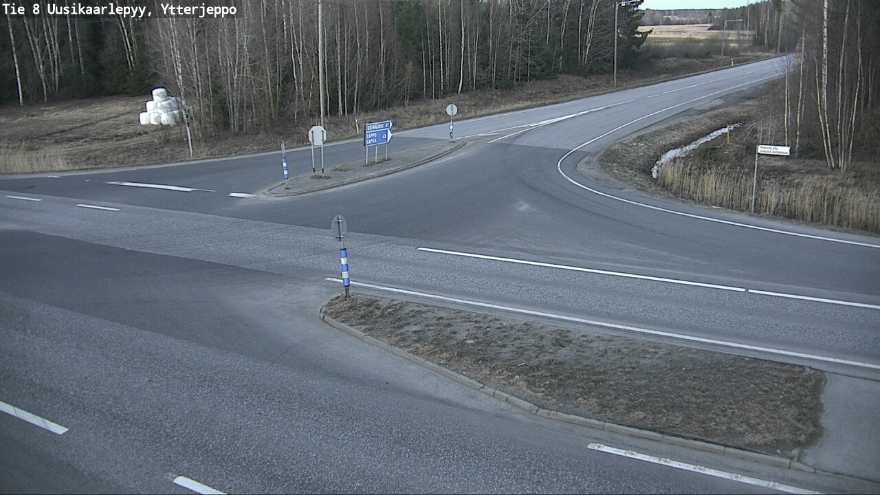 Weather Camera Image Väg 8 Nykarleby, Ytterjeppo, Uusikaarlepyy, Pohjanmaa