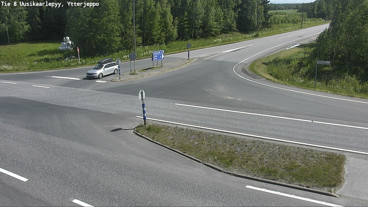 Weather Camera Image Road 8 Uusikaarlepyy, Ytterjeppo, Uusikaarlepyy, Pohjanmaa