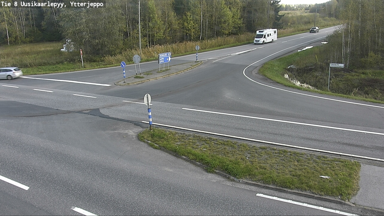 Weather Camera Image Road 8 Uusikaarlepyy, Ytterjeppo, Uusikaarlepyy, Pohjanmaa