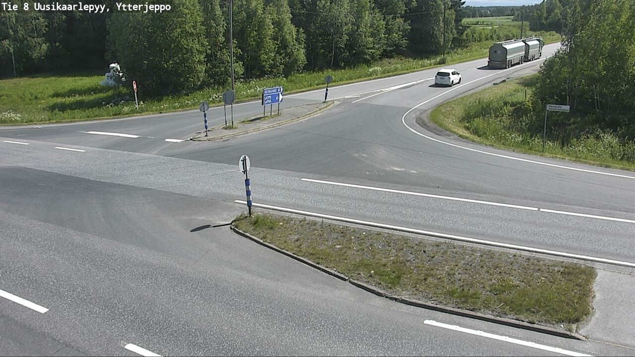 Weather Camera Image Road 8 Uusikaarlepyy, Ytterjeppo, Uusikaarlepyy, Pohjanmaa