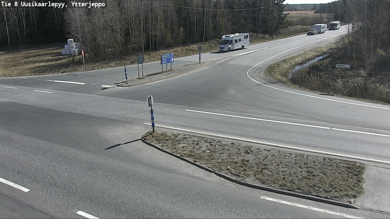 Weather Camera Image Väg 8 Nykarleby, Ytterjeppo, Uusikaarlepyy, Pohjanmaa