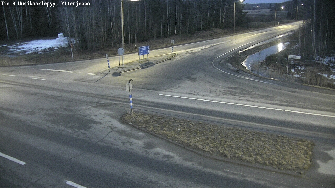Weather Camera Image Väg 8 Nykarleby, Ytterjeppo, Uusikaarlepyy, Pohjanmaa