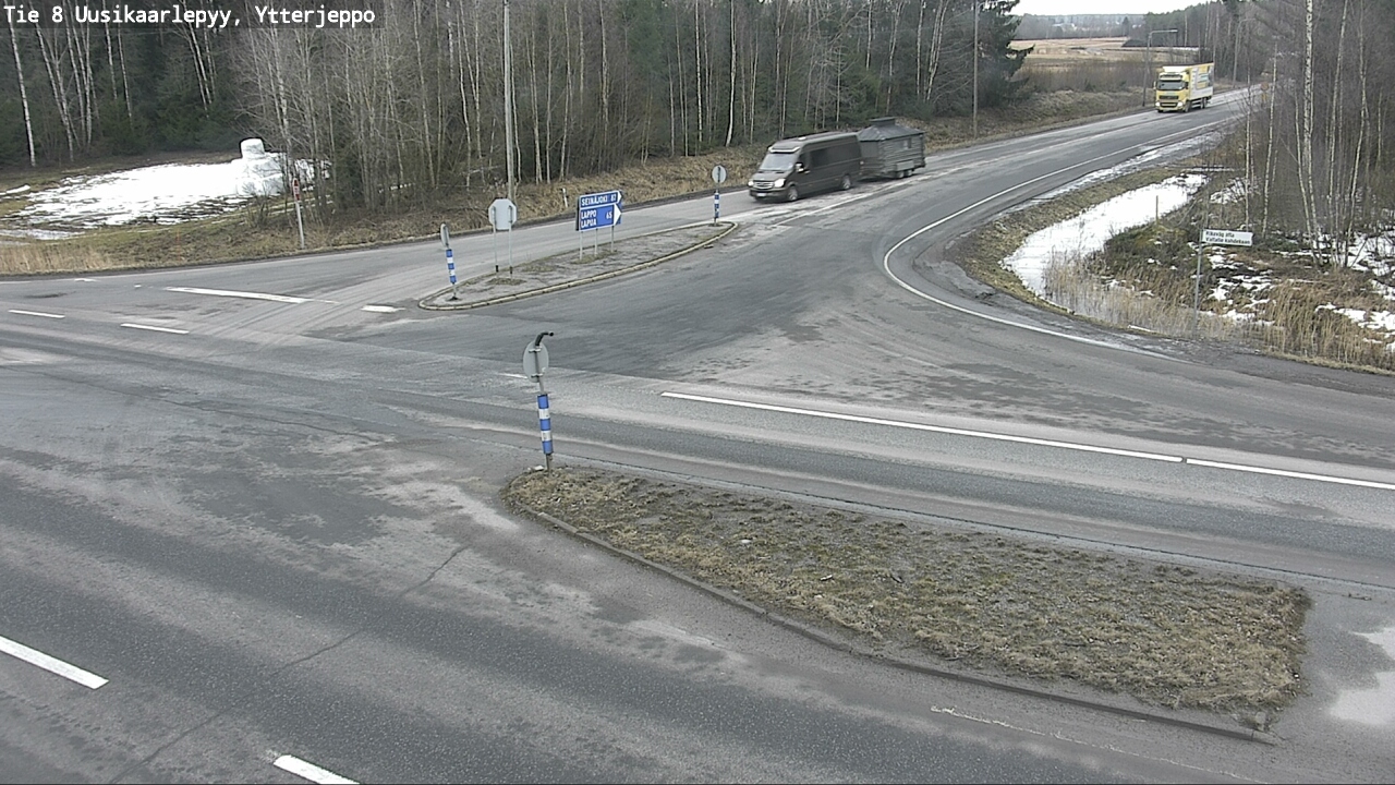 Weather Camera Image Road 8 Uusikaarlepyy, Ytterjeppo, Uusikaarlepyy, Pohjanmaa