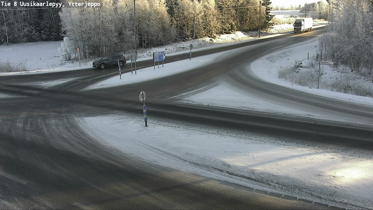 Weather Camera Image Väg 8 Nykarleby, Ytterjeppo, Uusikaarlepyy, Pohjanmaa