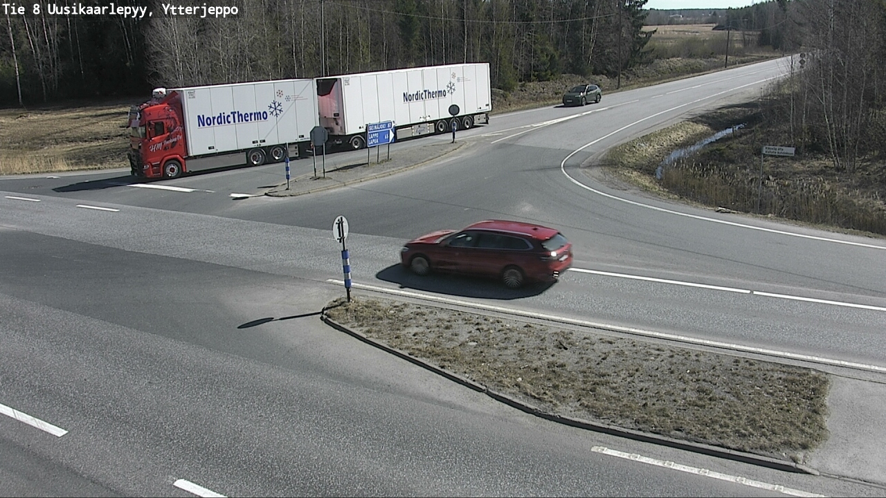 Weather Camera Image Väg 8 Nykarleby, Ytterjeppo, Uusikaarlepyy, Pohjanmaa