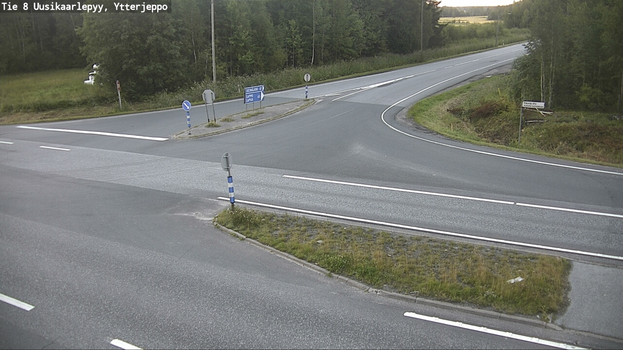 Weather Camera Image Road 8 Uusikaarlepyy, Ytterjeppo, Uusikaarlepyy, Pohjanmaa