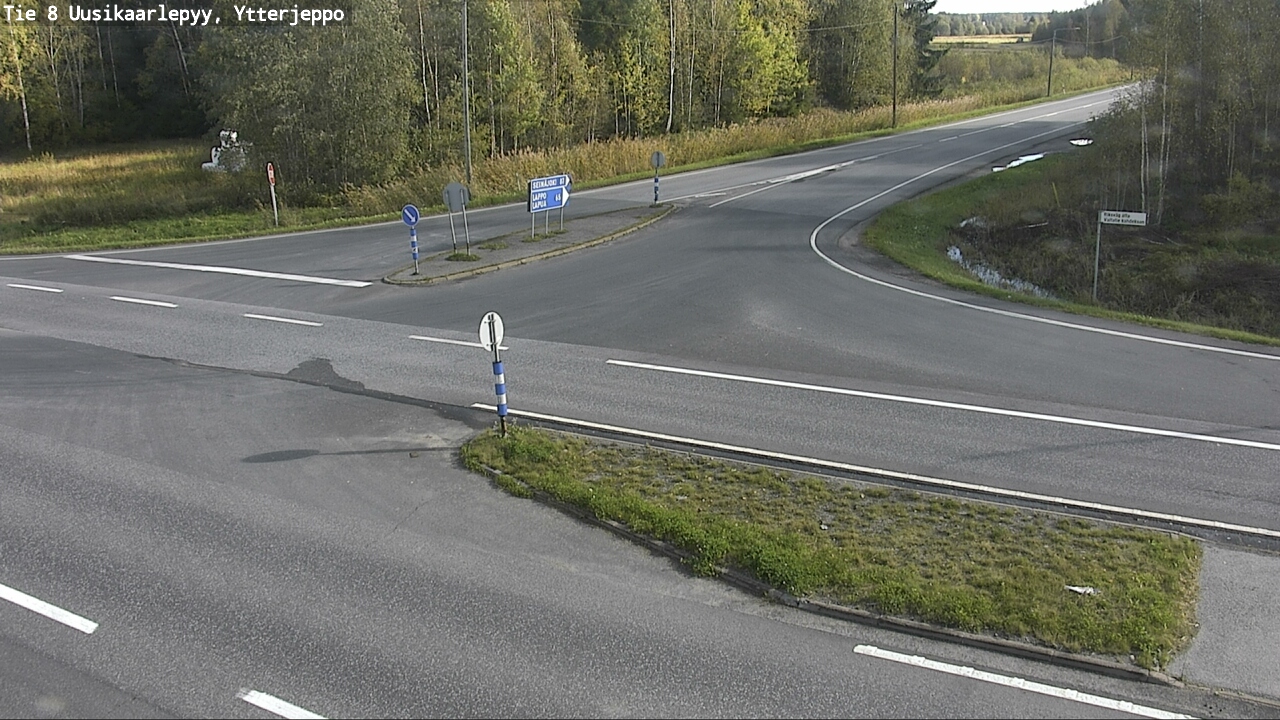 Weather Camera Image Road 8 Uusikaarlepyy, Ytterjeppo, Uusikaarlepyy, Pohjanmaa