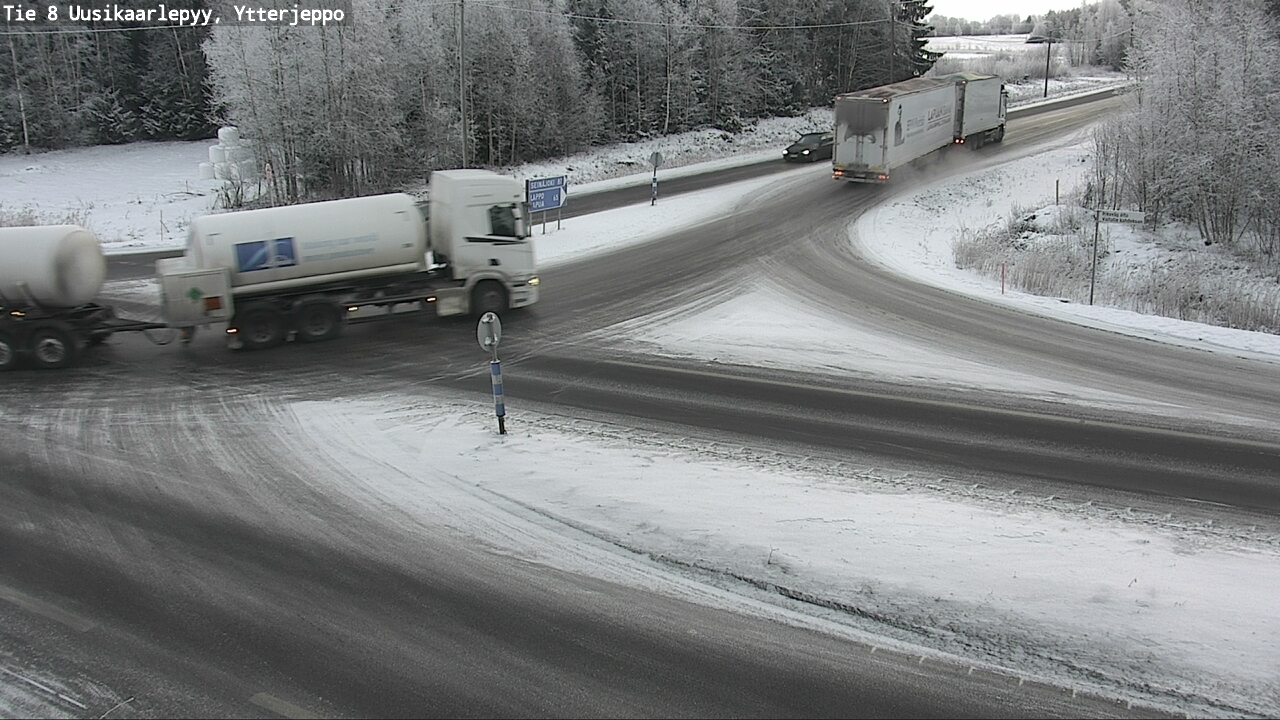 Weather Camera Image Väg 8 Nykarleby, Ytterjeppo, Uusikaarlepyy, Pohjanmaa