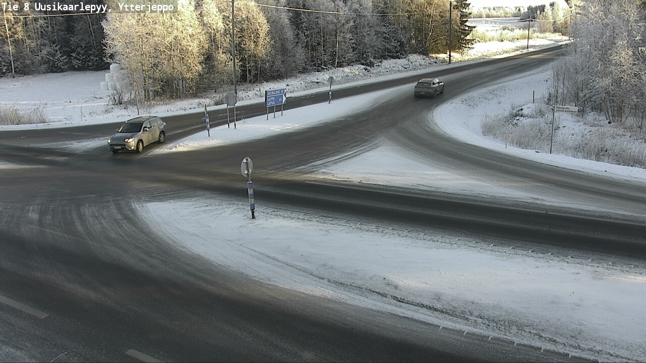 Weather Camera Image Väg 8 Nykarleby, Ytterjeppo, Uusikaarlepyy, Pohjanmaa