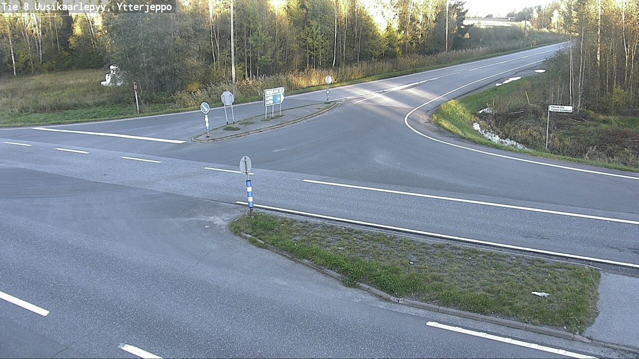 Weather Camera Image Väg 8 Nykarleby, Ytterjeppo, Uusikaarlepyy, Pohjanmaa
