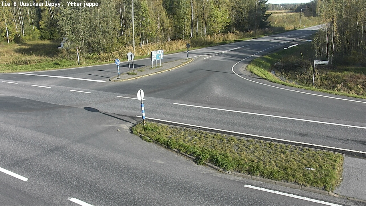 Weather Camera Image Road 8 Uusikaarlepyy, Ytterjeppo, Uusikaarlepyy, Pohjanmaa