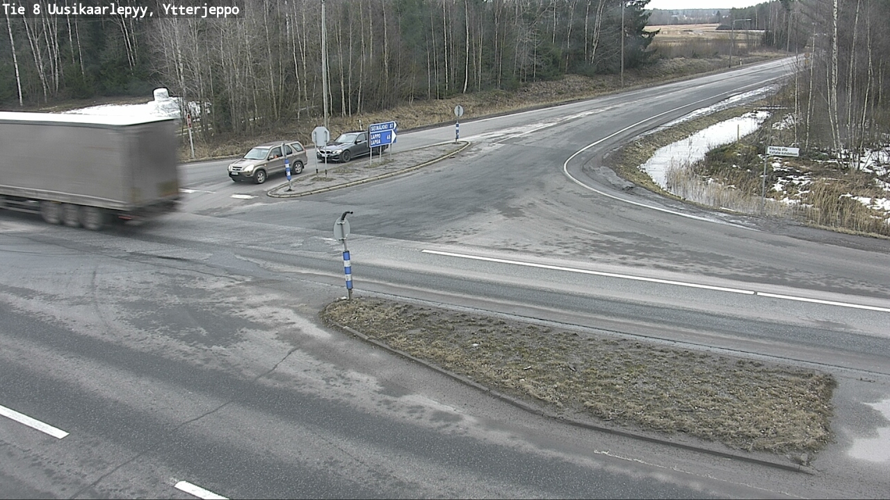 Weather Camera Image Road 8 Uusikaarlepyy, Ytterjeppo, Uusikaarlepyy, Pohjanmaa