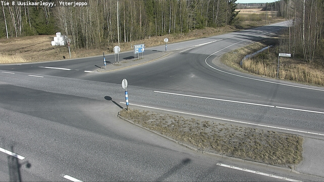 Weather Camera Image Väg 8 Nykarleby, Ytterjeppo, Uusikaarlepyy, Pohjanmaa