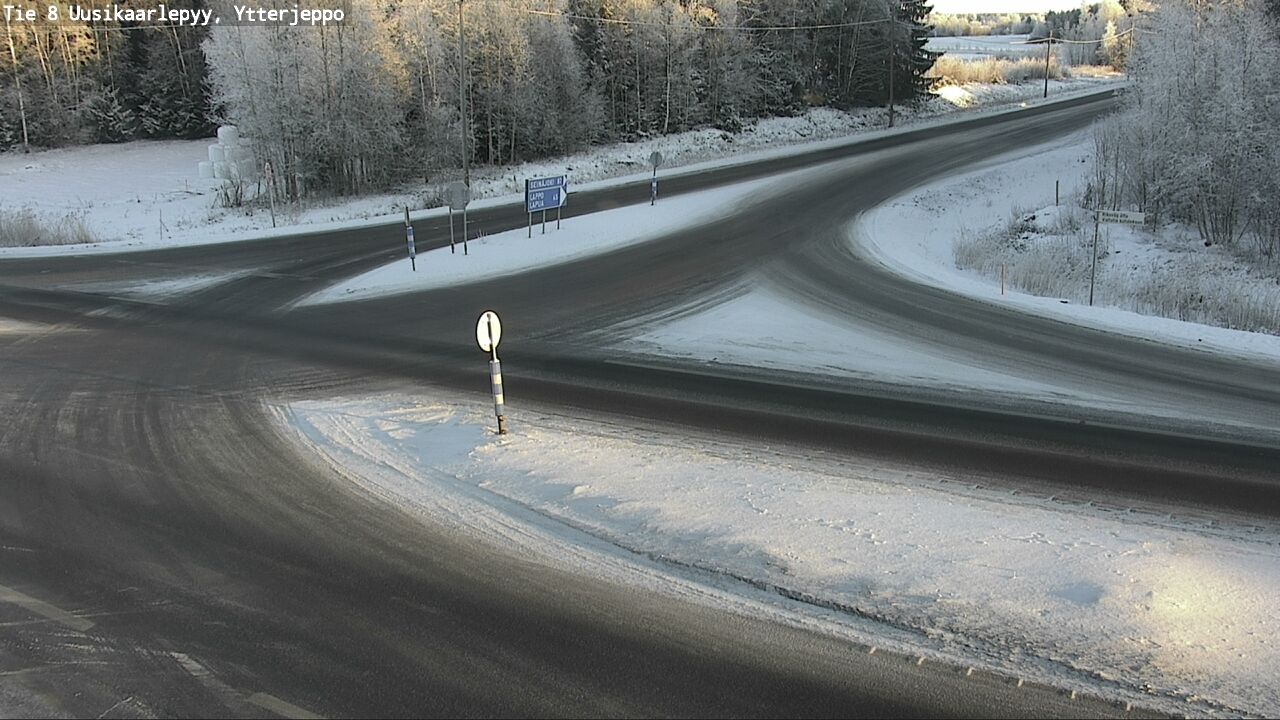 Weather Camera Image Väg 8 Nykarleby, Ytterjeppo, Uusikaarlepyy, Pohjanmaa