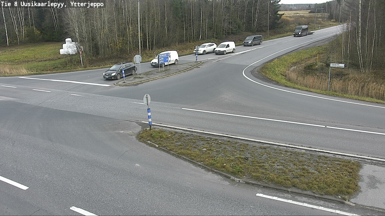 Kelikamerat Kuva Tie 8 Uusikaarlepyy, Ytterjeppo, Uusikaarlepyy, Pohjanmaa