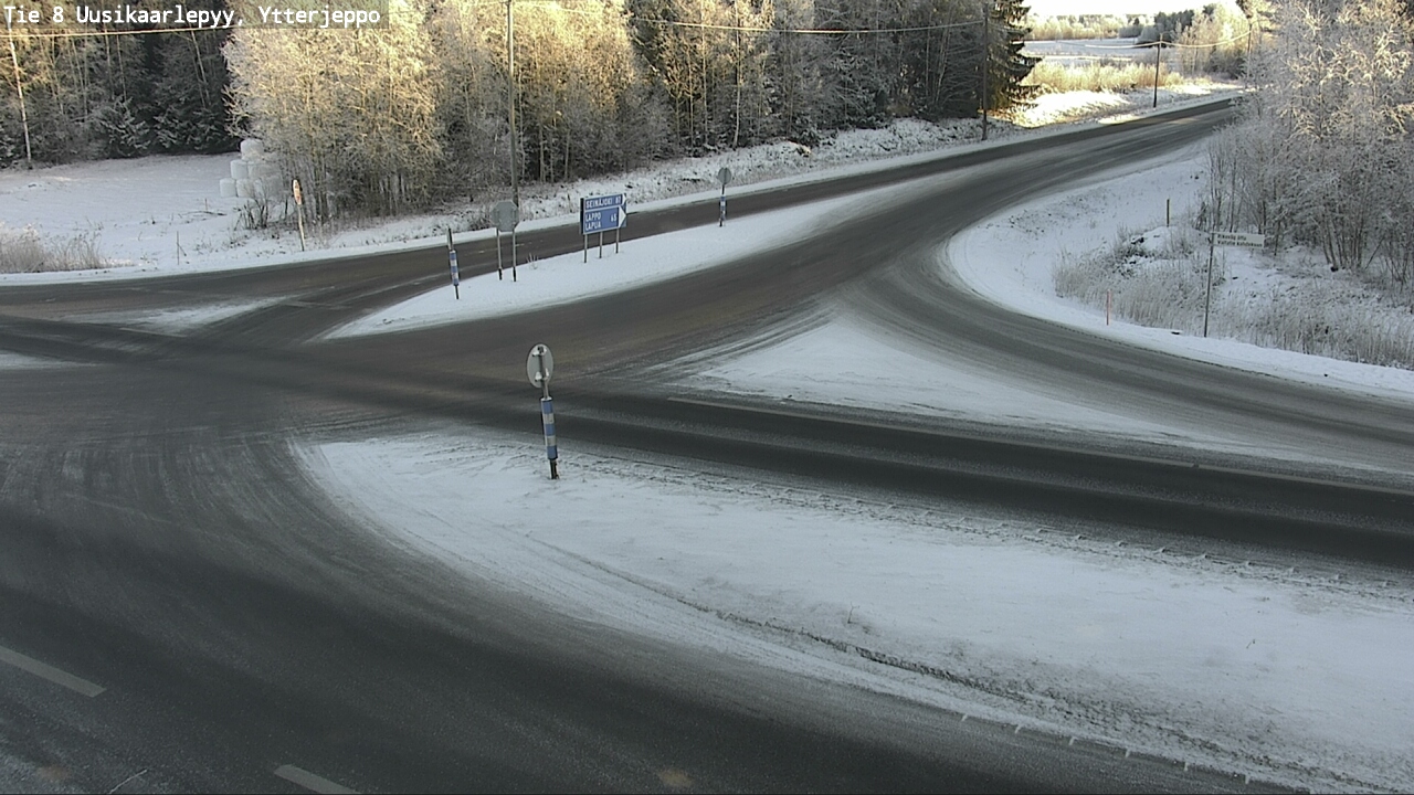 Weather Camera Image Väg 8 Nykarleby, Ytterjeppo, Uusikaarlepyy, Pohjanmaa