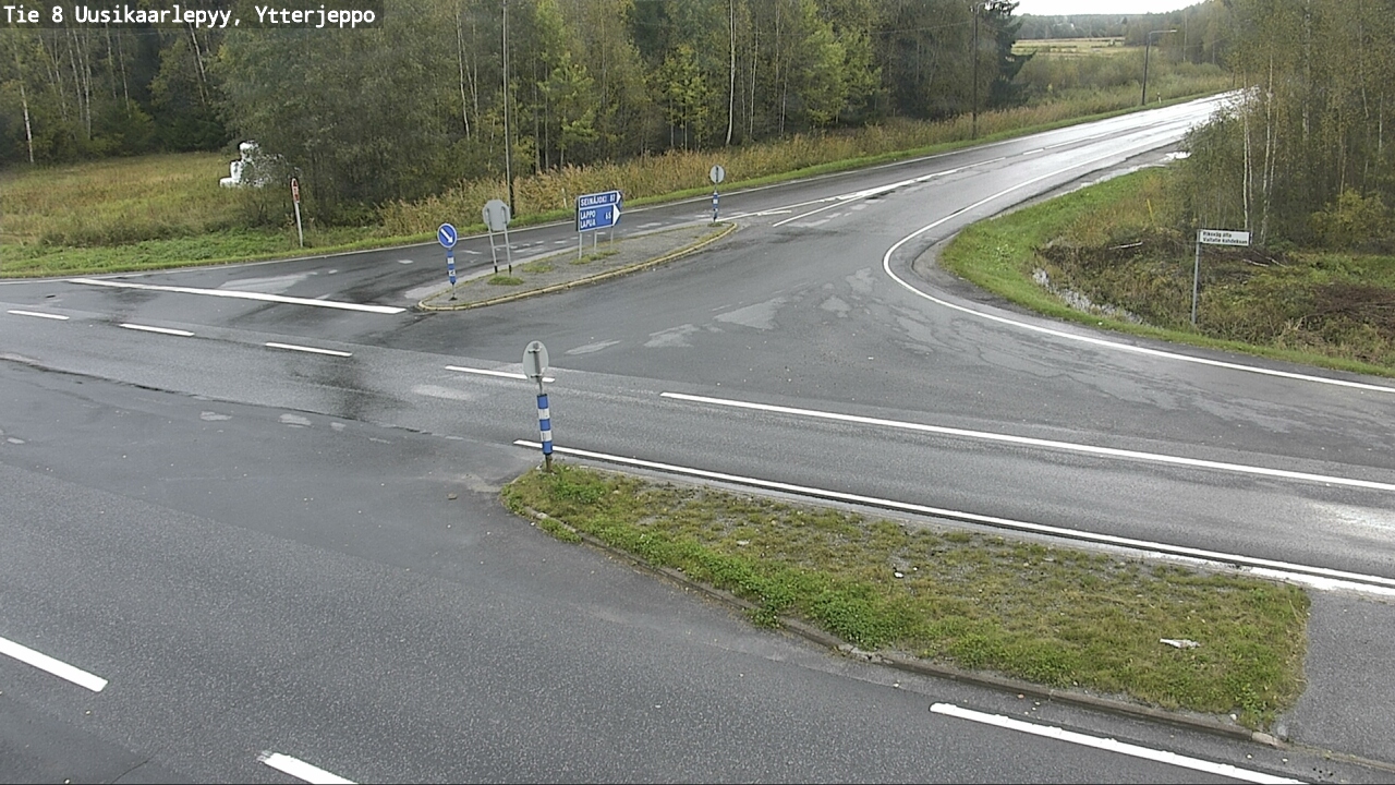 Weather Camera Image Road 8 Uusikaarlepyy, Ytterjeppo, Uusikaarlepyy, Pohjanmaa