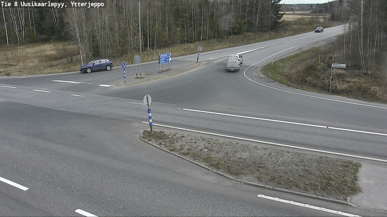Weather Camera Image Road 8 Uusikaarlepyy, Ytterjeppo, Uusikaarlepyy, Pohjanmaa