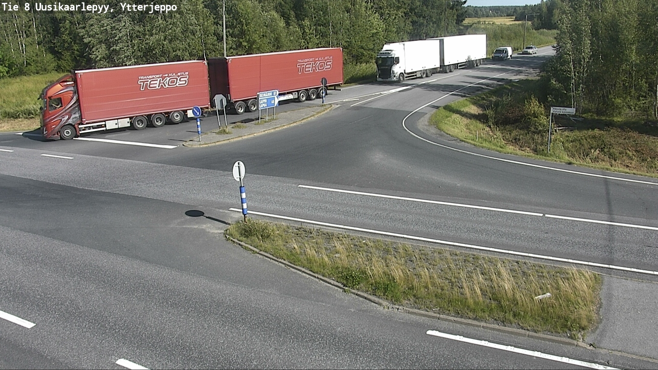 Kelikamerat Kuva Tie 8 Uusikaarlepyy, Ytterjeppo, Uusikaarlepyy, Pohjanmaa