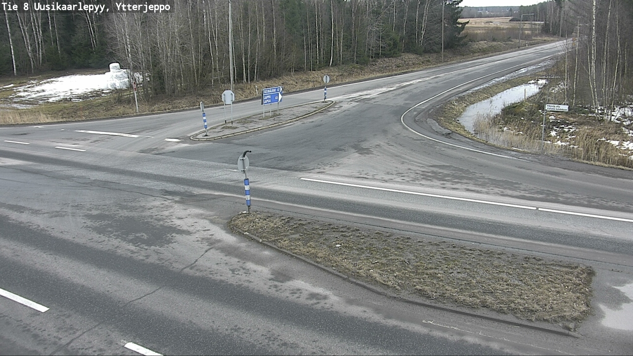 Weather Camera Image Väg 8 Nykarleby, Ytterjeppo, Uusikaarlepyy, Pohjanmaa