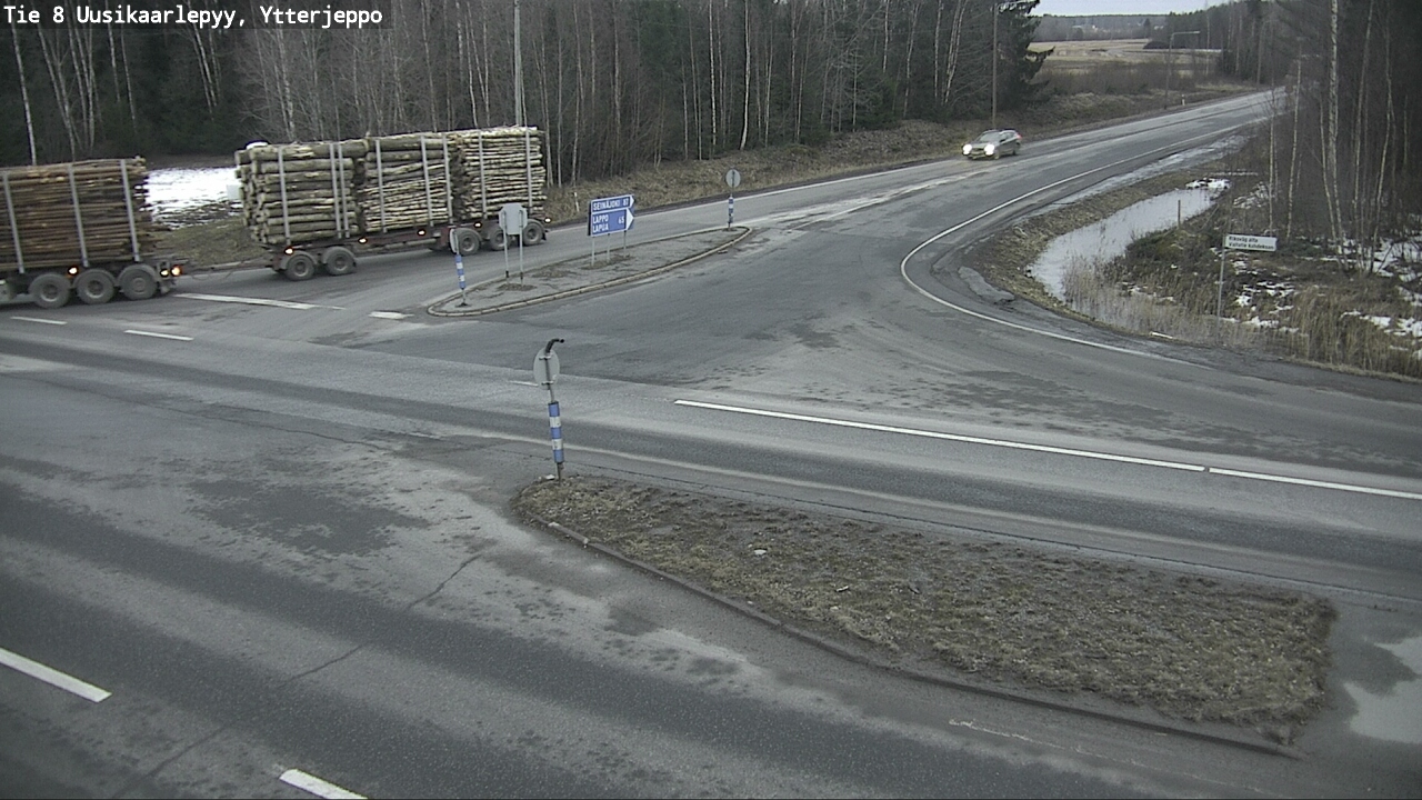 Weather Camera Image Väg 8 Nykarleby, Ytterjeppo, Uusikaarlepyy, Pohjanmaa