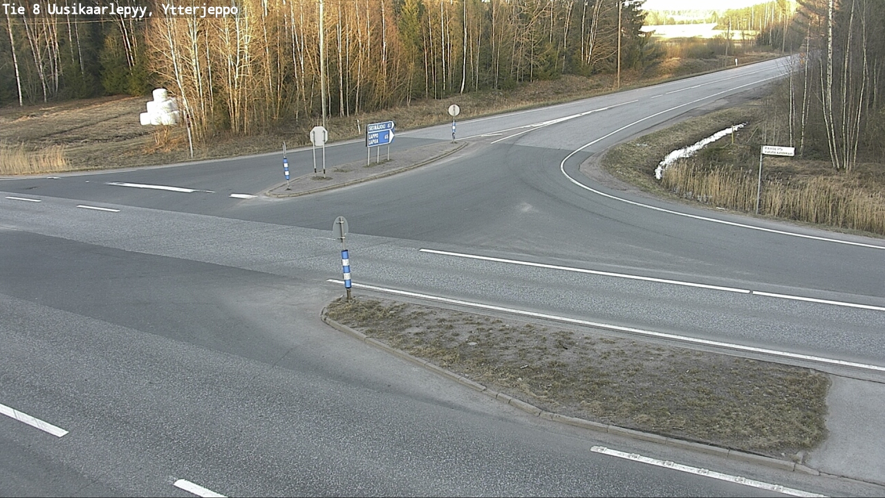 Weather Camera Image Väg 8 Nykarleby, Ytterjeppo, Uusikaarlepyy, Pohjanmaa