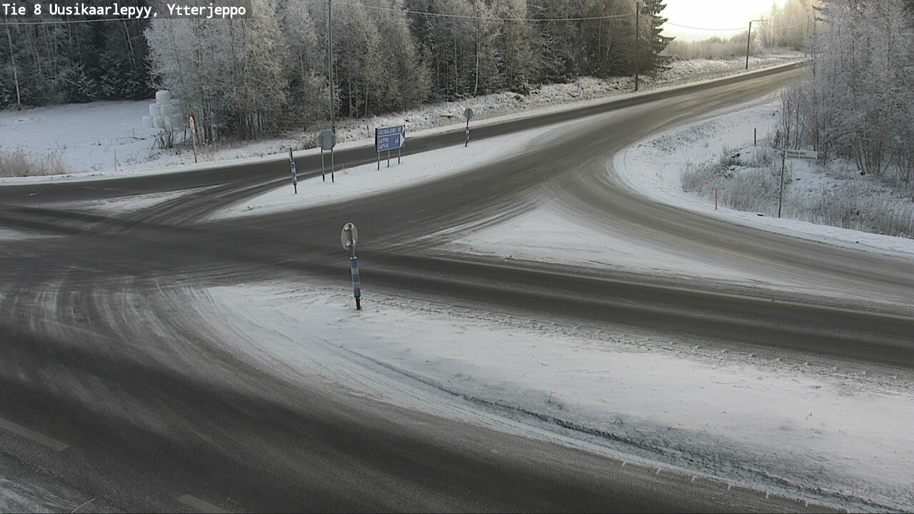 Weather Camera Image Väg 8 Nykarleby, Ytterjeppo, Uusikaarlepyy, Pohjanmaa